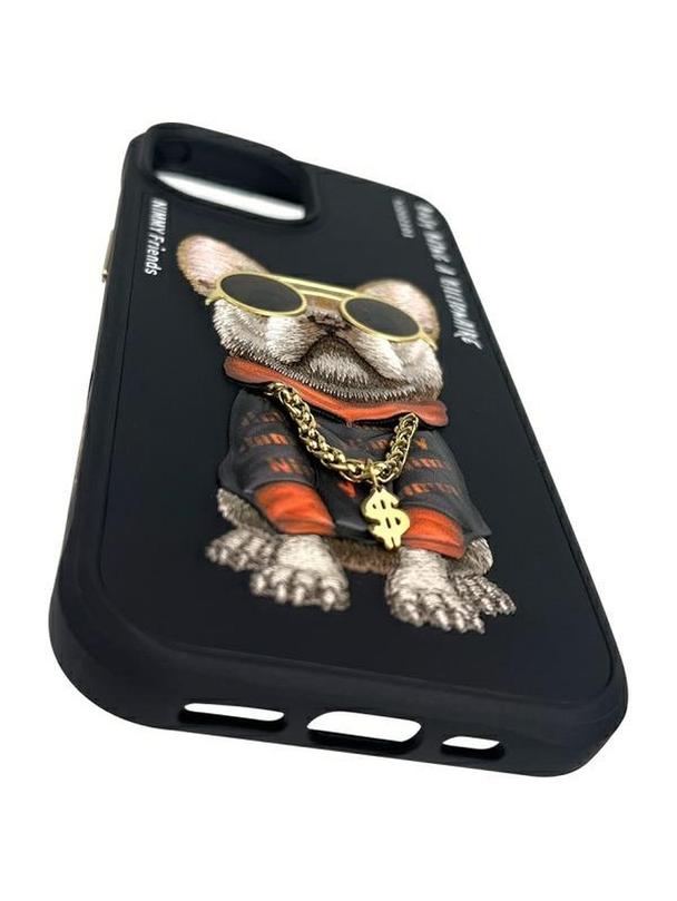 NIMMY futerał GLASSES COOL DOG do IPHONE 15 czarny