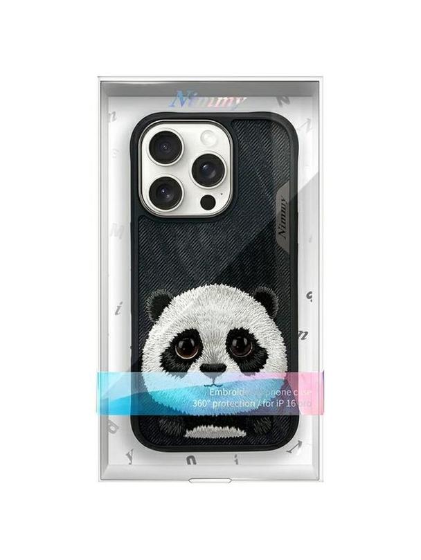 NIMMY futerał BIG EYED PET 2.0 Panda do IPHONE 16 Pro czarny
