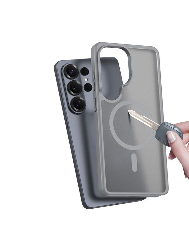 DUX DUCIS futerał YIND kompatybilny z MagSafe do SAMSUNG S26 Ultra szary