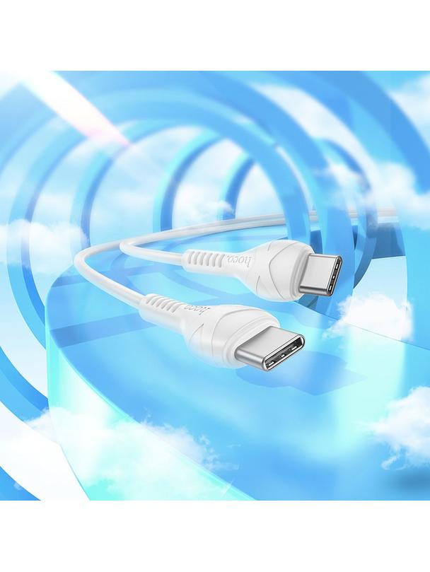 Kabel USB C do USB C Hoco PD 60W 1 m X37 biały