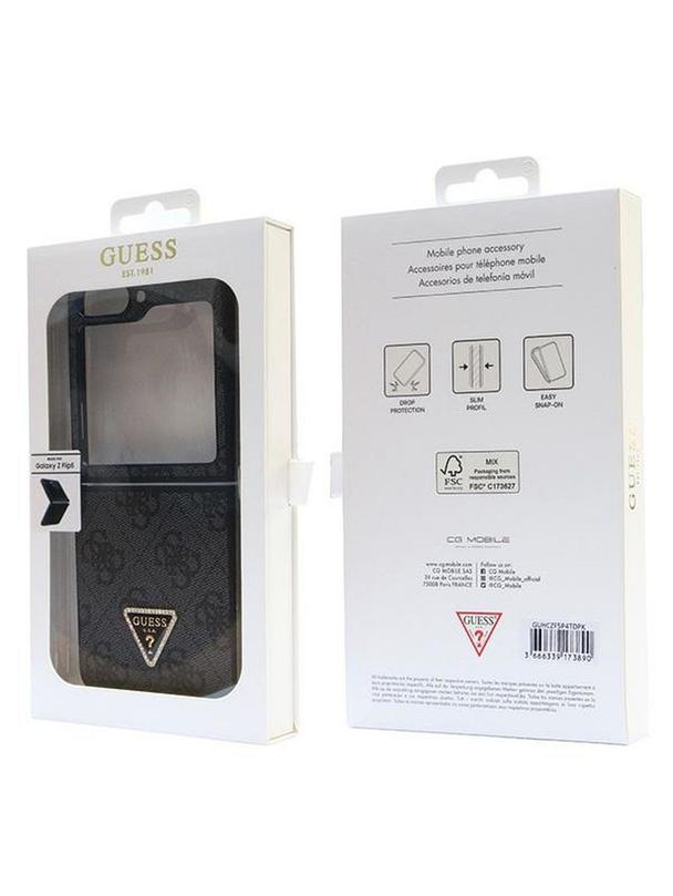 GUESS futerał do SAMSUNG Z FLIP 5 GUHCZF5P4TDPK (4G Triangle Strass) czarny