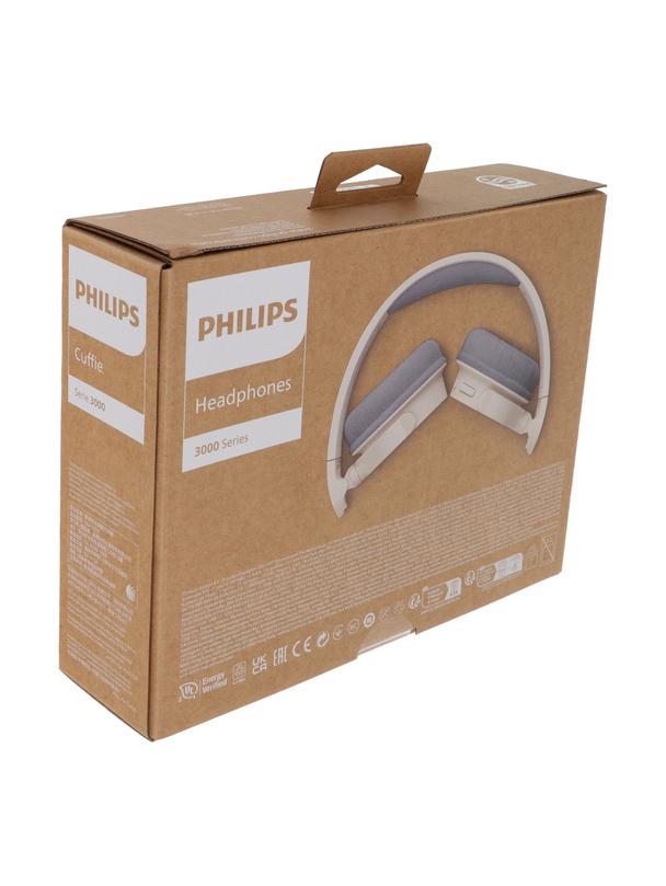 Słuchawki bezprzewodowe nauszne Philips TAH3209BG/00 beżowe