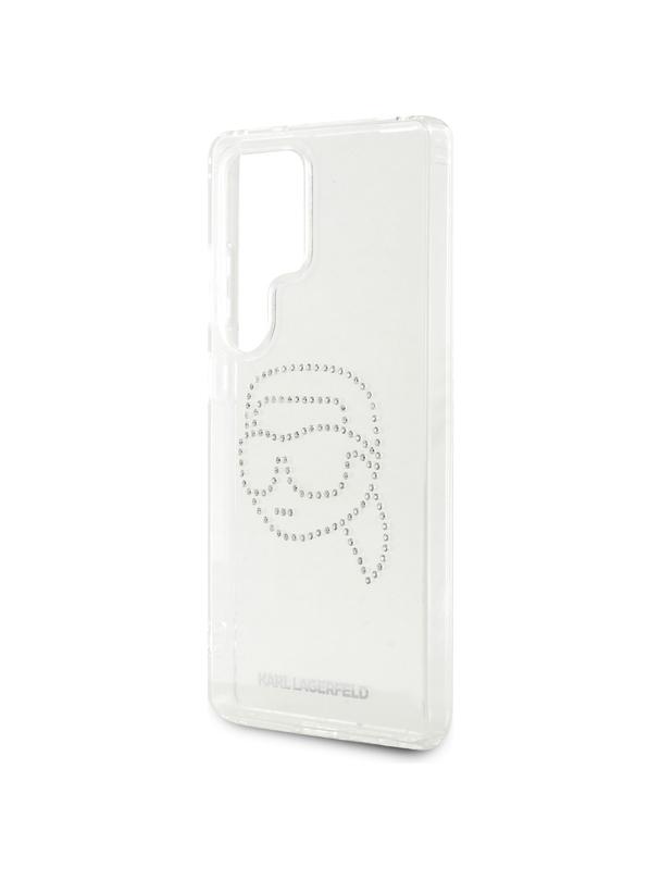 KARL LAGERFELD futerał do SAMSUNG S25 Ultra KLHCS25LHKHDCELT (IML Rhinestones K Head) transparentny