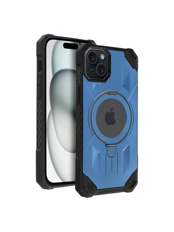 Futerał ARMOR MAG COVER kompatybilny z MagSafe do IPHONE 15 Plus niebieski