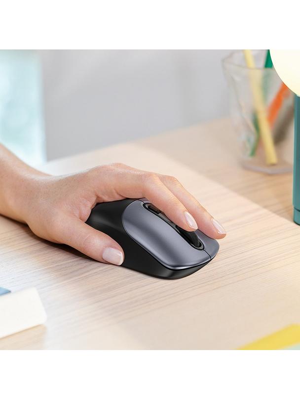 Myszka bezprzewodowa Hoco 2.4G 1600 dpi GM28 czarno szara