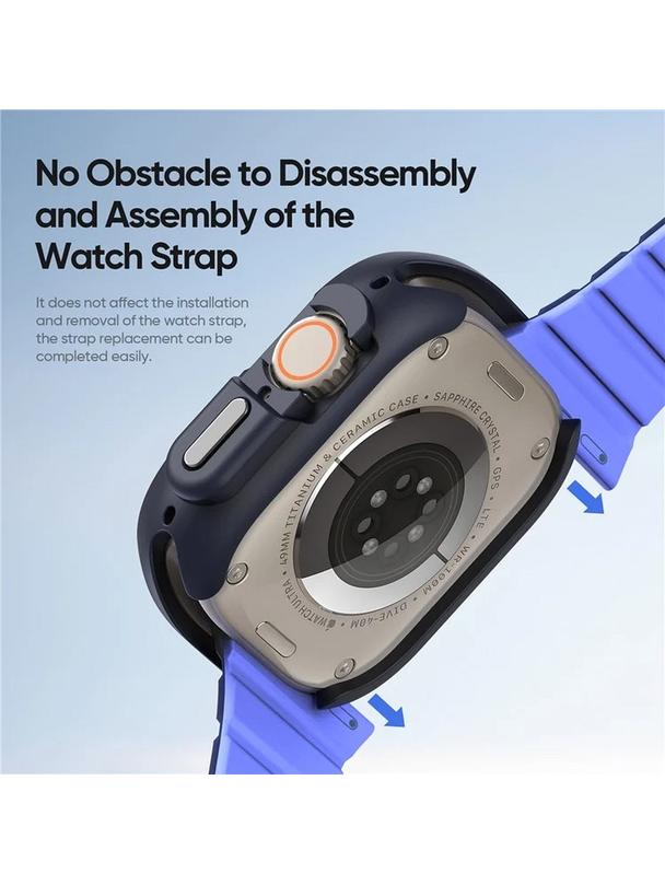 DUX DUCIS futerał BAMO do Apple Watch Ultra / Ultra 2 49 mm czarno pomarańczowy