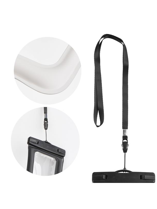 Etui na telefon uniwersalne wodoodporne z plastikowym zamknięciem AIRBAG kremowe białe