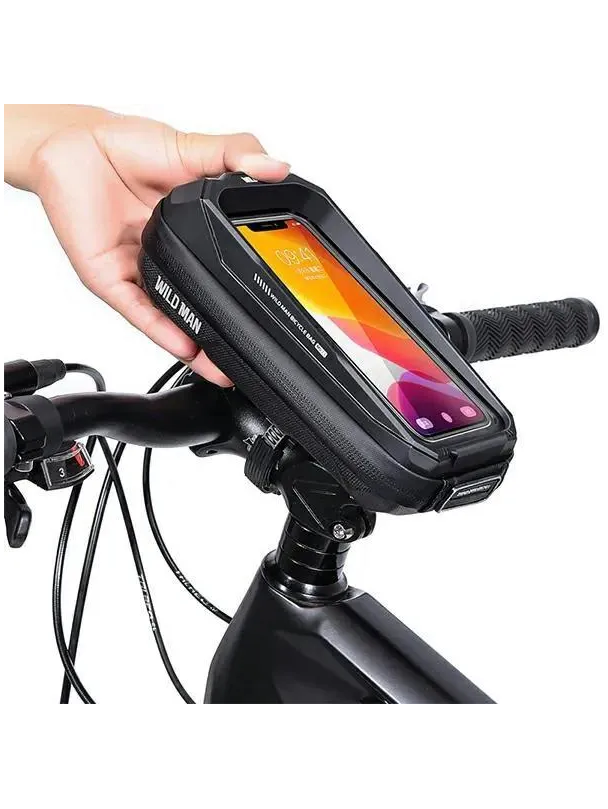 WILDMAN sakwa rowerowa na ramę na zamek 0,6L (4" - 7") MS33 czarna