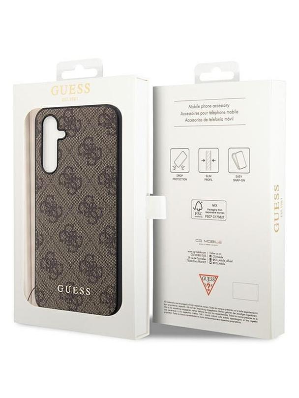 GUESS futerał do SAMSUNG A54 GUHCSA54GF4GBR (4G Charms Collection) brązowy