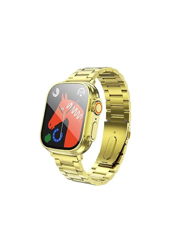 Smartwatch Hoco 1,96" TFT z funkcją rozmowy Y12 Ultra titanium złoty [EOL]