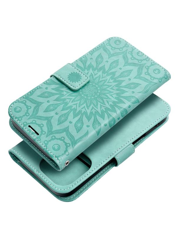 Kabura MEZZO Book do IPHONE 16 Pro mandala zielony