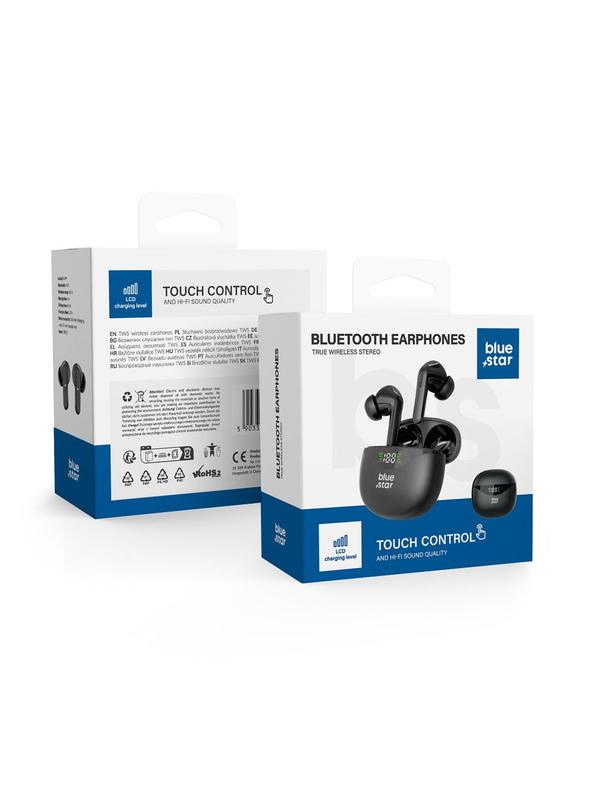 Słuchawki bezprzewodowe douszne Blue Star T60 TWS czarne