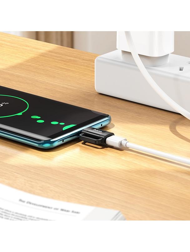 Adapter OTG USB C do Lightning Hoco 3A UA31E czarny
