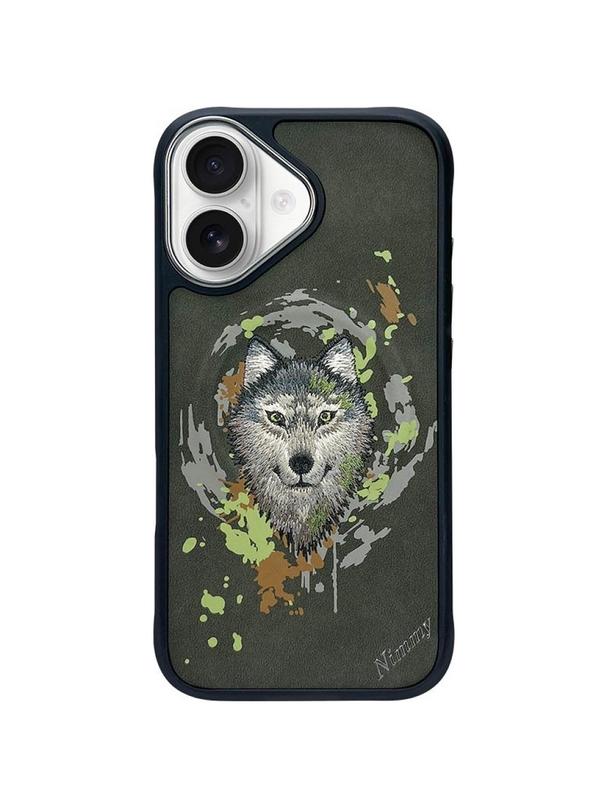 NIMMY futerał WILK kompatybilny z MagSafe do IPHONE 16 ciemno szary