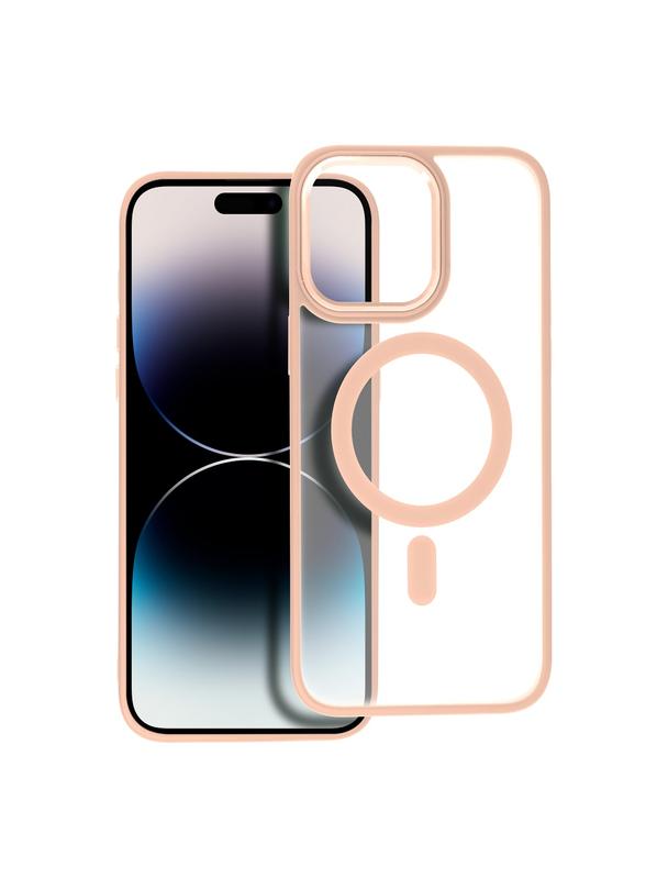 Futerał MATTE MAG COVER kompatybilny z MagSafe do IPHONE 14 Pro różowy