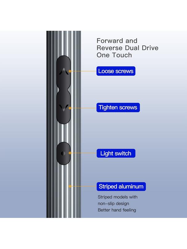 UF-TOOLS - Wkrętak elektryczny N20 z wymiennymi bitami i magnetyzerem 58w1