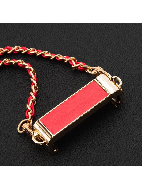 Łańcuch / Smycz z uchwytem GLAMOUR wszystkie modele max 80mm szer. CZERWONY