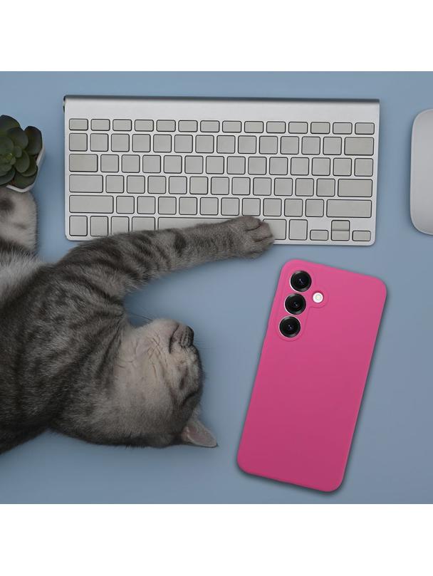 Futerał do Honor Magic 8 LITE Silicone 2mm różowy