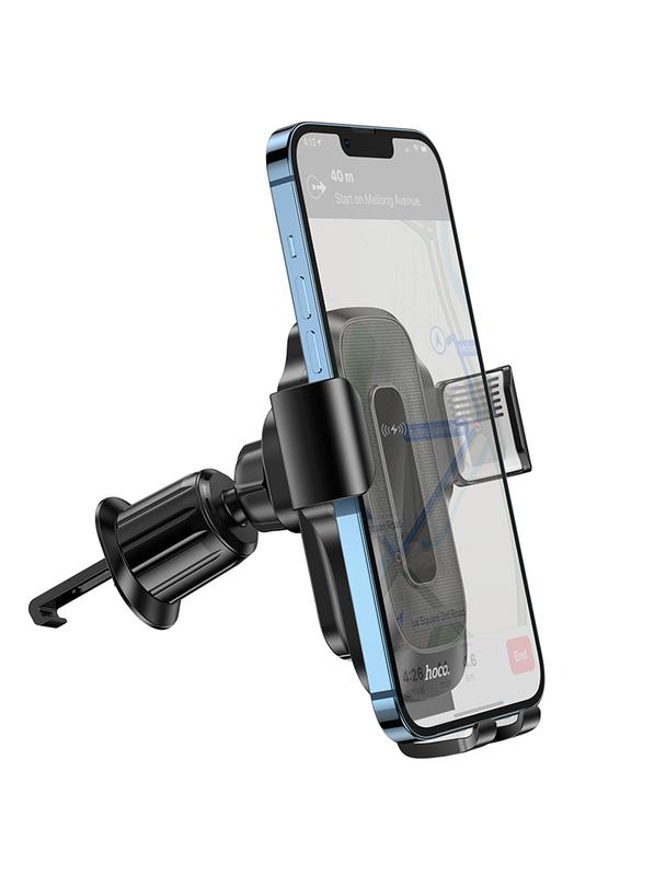 Uchwyt na telefon do samochodu indukcyjny Hoco 15 W do kratki HW2 czarny
