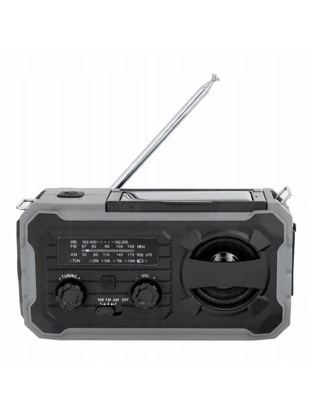 PRISTAR radio FM z latarką 4000 mAh YX328 pomarańczowe