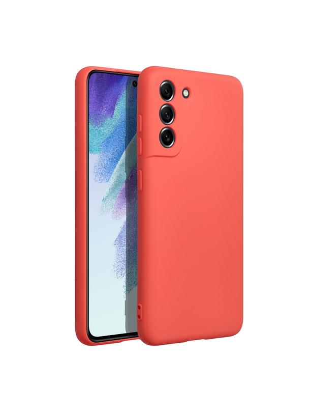 Futerał SILICONE do SAMSUNG S21 FE brzoskwiniowy