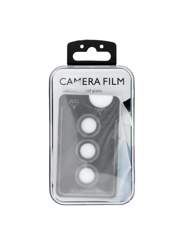 Osłona aparatu PROTECTOR 9H + aplikator do SAMSUNG S25 czarna