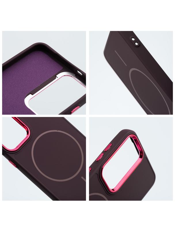 Futerał FRAME MAG COVER kompatybilny z MagSafe do SAMSUNG S26 Plus fioletowy