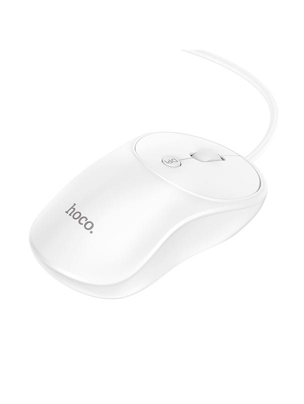 Myszka przewodowa Hoco USB A 1600 dpi GM13 biała