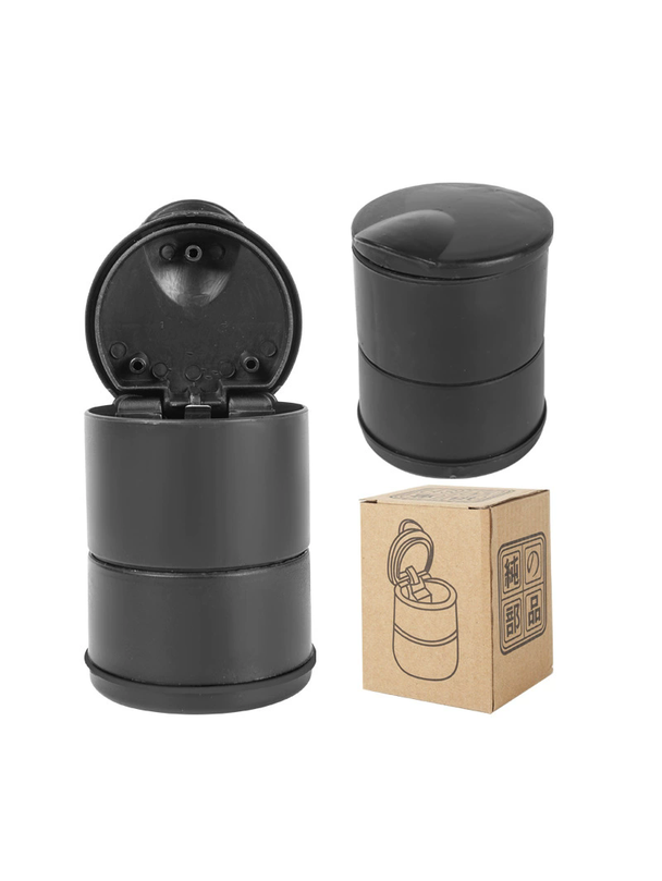 Popielniczka samochodowa z diodą LED czarna