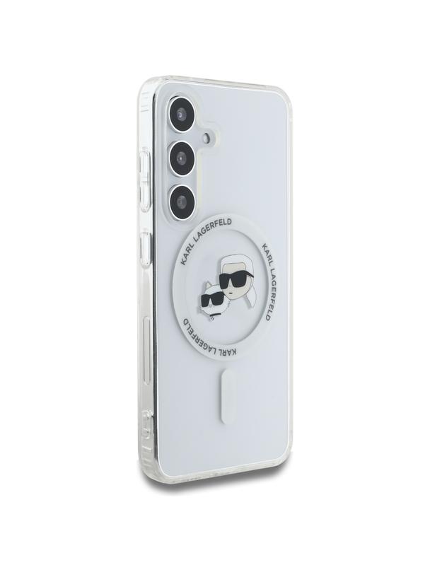 KARL LAGERFELD futerał do SAMSUNG S25 Plus KLHMS25MHLSKCH (Magnetic IML Metal KC Heads) biały