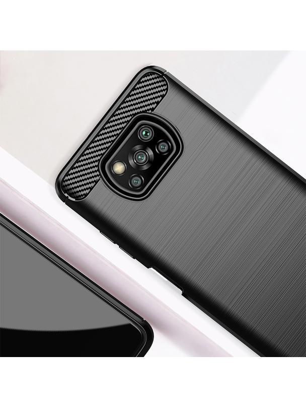 Futerał CARBON do XIAOMI POCO X3 czarny