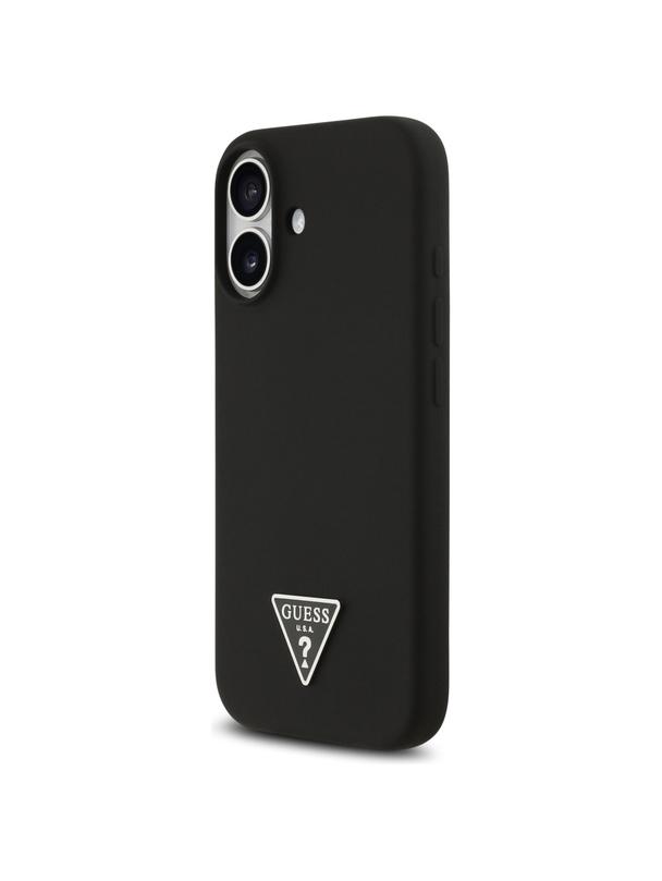 GUESS futerał do IPHONE 17 kompatybilny z MagSafe GUHMP17SSCTRLMK (Silicone W/ Triangle Logo) czarny