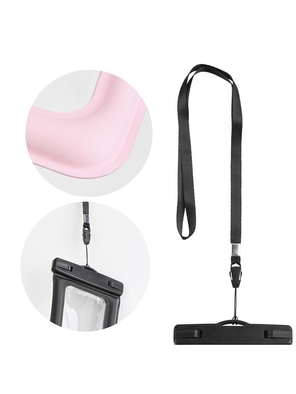 Etui na telefon uniwersalne wodoodporne z plastikowym zamknięciem AIRBAG różowe