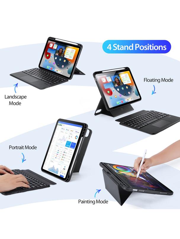 DUX DUCIS etui DK składane z klawiaturą bezprzewodową do iPad 10 (2022) czarne