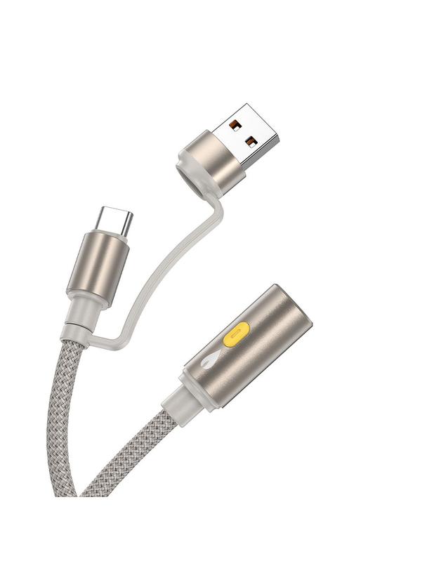 Kabel USB A / USB C do zapalniczka samochodowa Hoco 0,3 m UA38B złoty