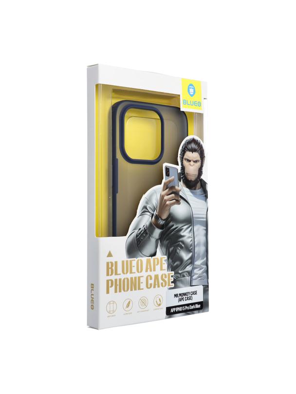 BLUEO APE Phone Case - Apple iPhone 15 Pro niebieski