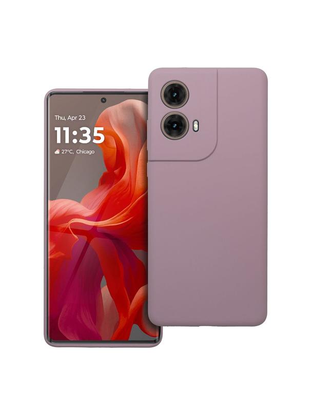 Futerał SILICONE 2mm do MOTOROLA G85 5G pudrowy róż