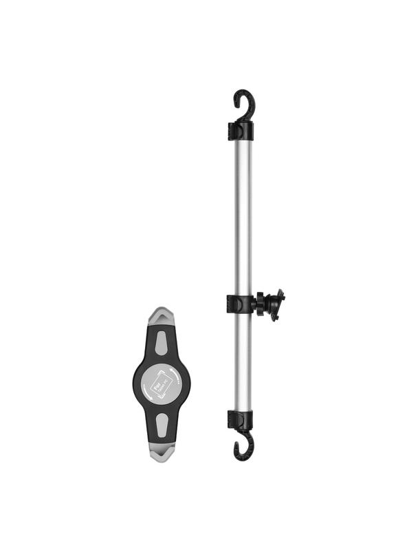 Uchwyt samochodowy na dwa zagłówki (tablet 7"-11") srebrny