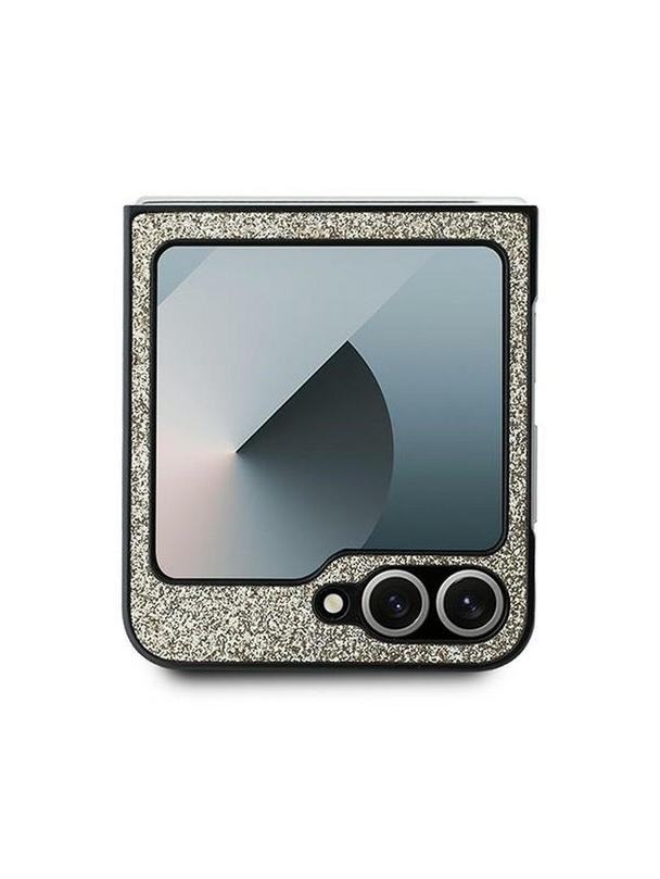GUESS futerał do SAMSUNG Z Flip 6 GUHCZF6HGGSHD (HC PU 4G Glitter Script) złoty