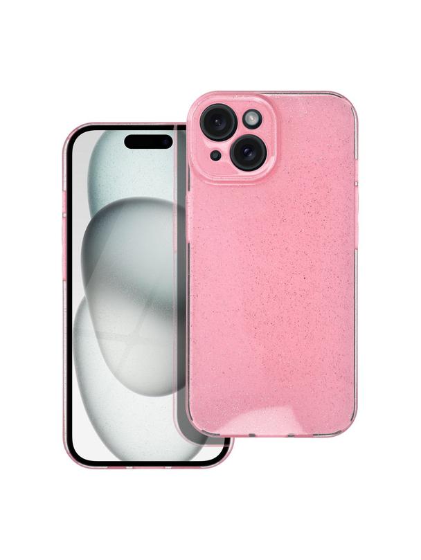 Futerał CLEAR CASE 2 mm BLINK do IPHONE 15 różowy