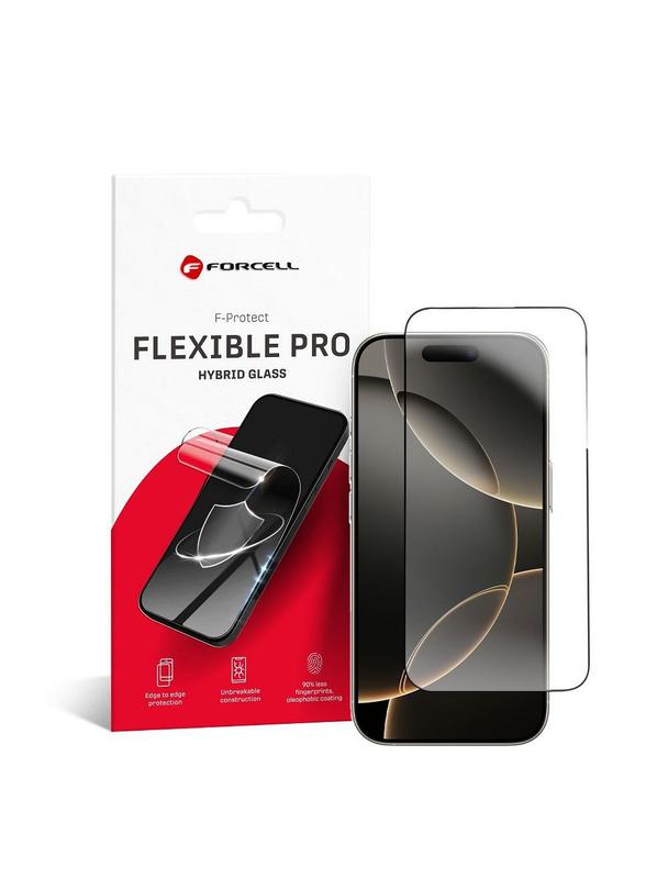 Szkło hybrydowe do iPhone 16 PRO Forcell Flexible 5D czarne