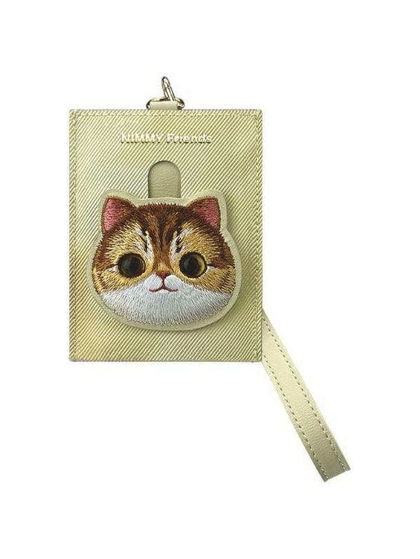 NIMMY portfel na karty BIG EYED PET 2.0 Cat khaki