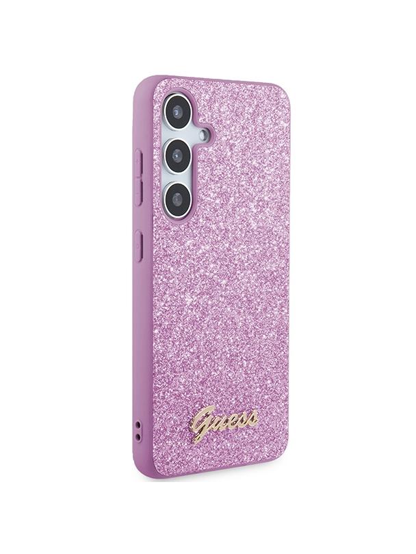 GUESS futerał do SAMSUNG S24 GUHCS24SHGGSHU (Glitter Script) fioletowy