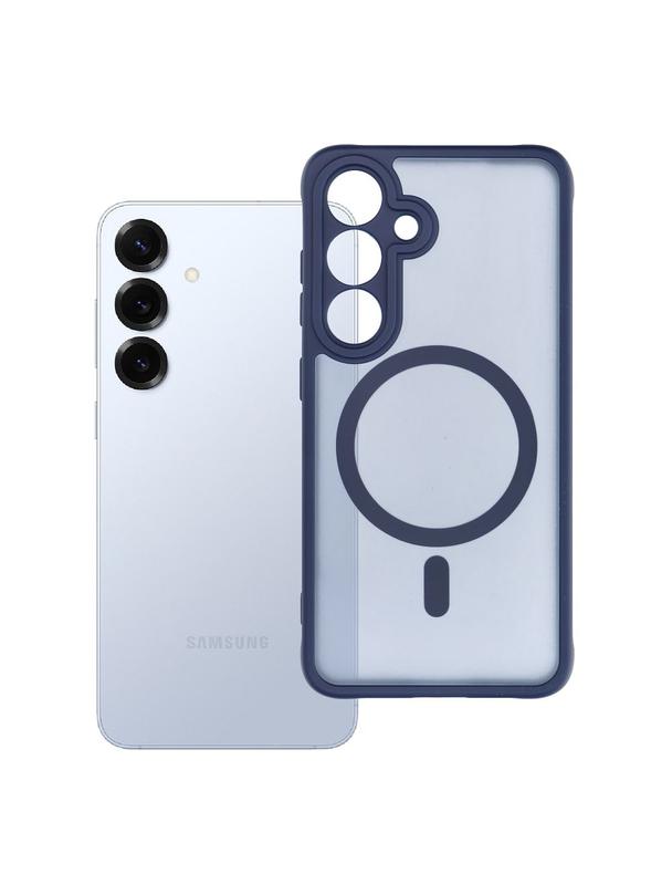 Futerał do Samsung S25 Full Matte Mag Cover zgodny z MagSafe niebieski