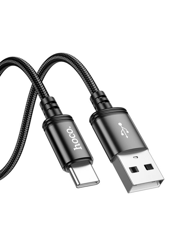 Kabel USB A do USB C Hoco 3A 2 m X89 czarny