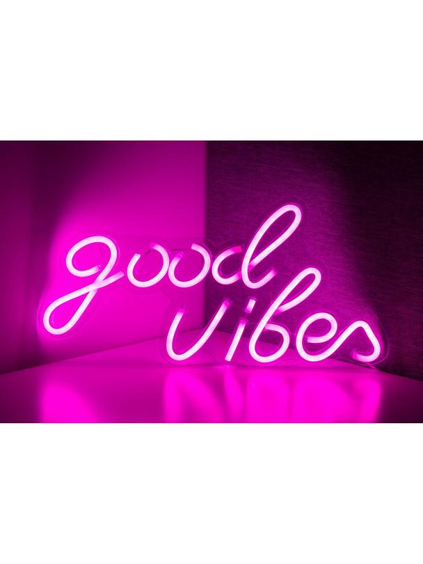 NEON NA ŚCIANĘ LED na USB - Good vibes 3 model