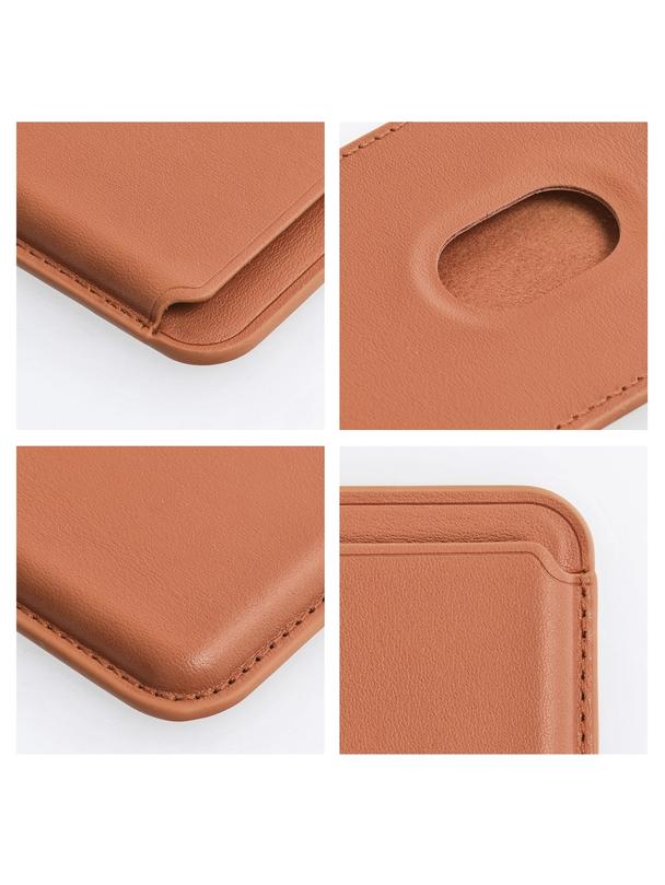 Portfel magnetyczny na karty LEATHER MAG WALLET kompatybilny z MagSafe  brązowy