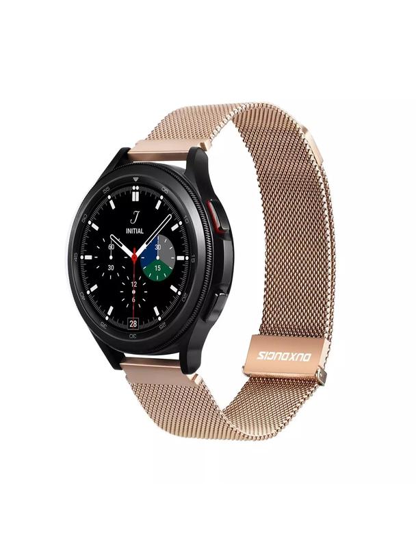 DUX DUCIS pasek MILANESE magnetyczny ze stali nierdzewnej 20 mm złoty