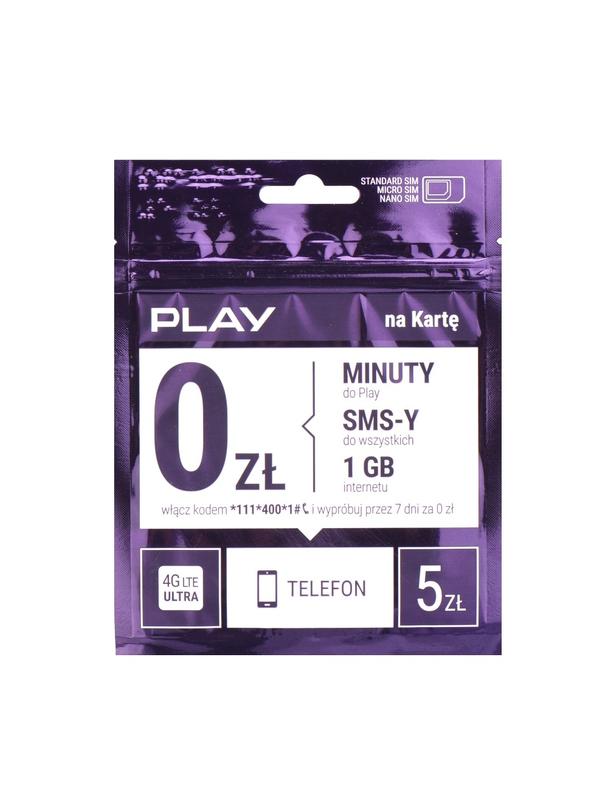 Karta Startowa Play 5 Formuła 3.0