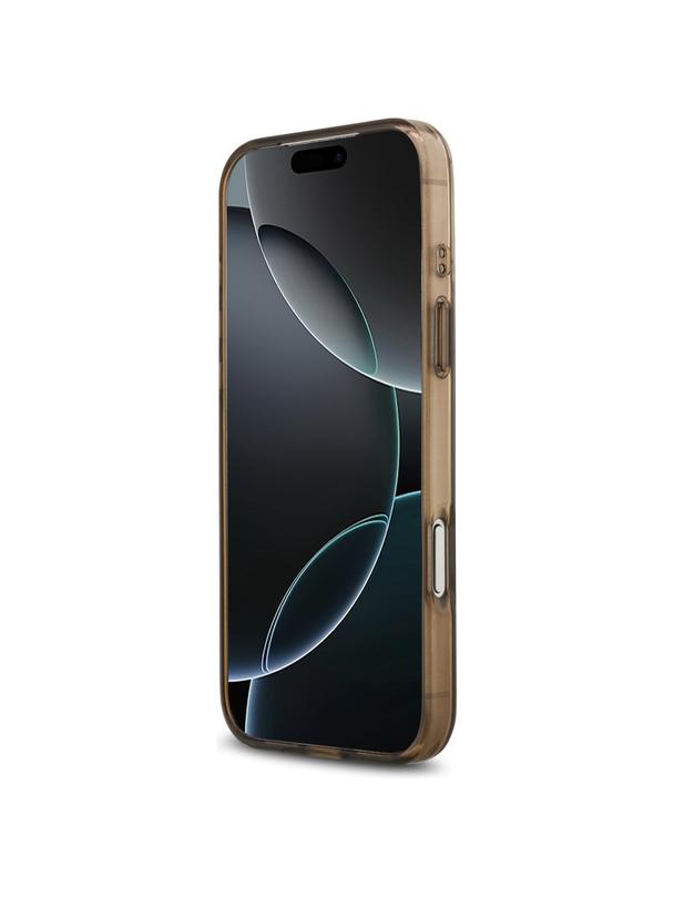 GUESS futerał do IPHONE 17 Pro kompatybilny z MagSafe GUHMP17LH4DTEW (IML 4G Background) brązowy